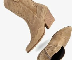 Omoda r18113 santiags en taupe -Bottes Femme Soldes 235105 5