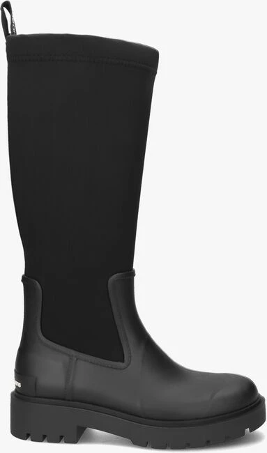 Calvin klein high rainboot bottes en caoutchouc en noir 1 Calvin klein high rainboot bottes en caoutchouc en noir