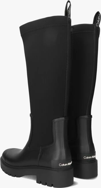 Calvin klein high rainboot bottes en caoutchouc en noir 3 Calvin klein high rainboot bottes en caoutchouc en noir – Image 3