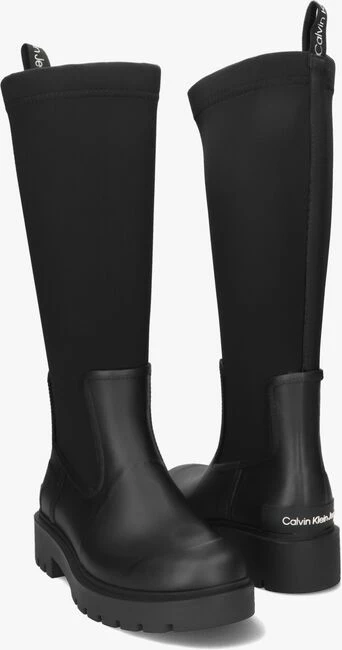 Calvin klein high rainboot bottes en caoutchouc en noir 5 Calvin klein high rainboot bottes en caoutchouc en noir – Image 5