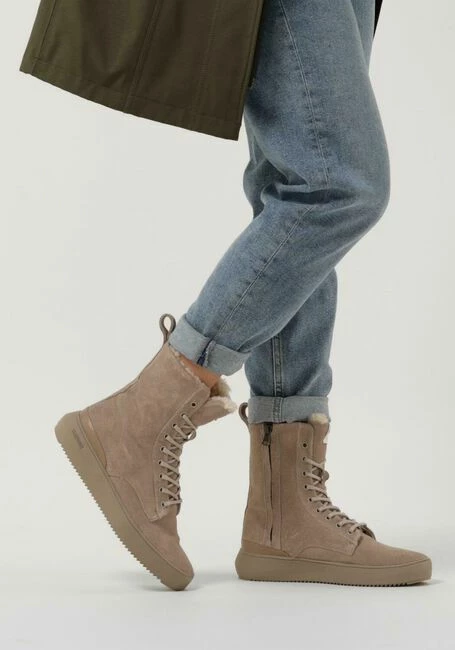 Blackstone yl67 bottines à lacets en beige 6 Blackstone yl67 bottines à lacets en beige – Image 6