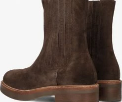 Via vai bellamy stitch bottines chelsea en marron -Bottes Femme Soldes 237231 3