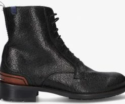 Floris van bommel sfw-50028 bottines à lacets en noir