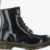 Dr martens chaussure 1460.patent en noir -Bottes Femme Soldes 3096 2