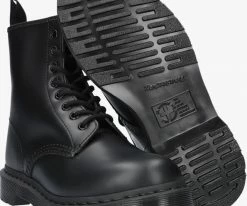 Dr martens chaussure 1460 en noir -Bottes Femme Soldes 70649 4