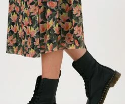 Dr martens chaussure 1490 en noir -Bottes Femme Soldes 82254 8