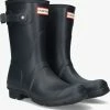 Hunter chaussure womens original short en bleu -Bottes Femme Soldes 84466 1
