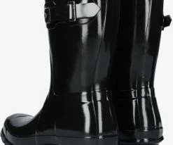Hunter chaussure womens original short en noir -Bottes Femme Soldes 84467 3
