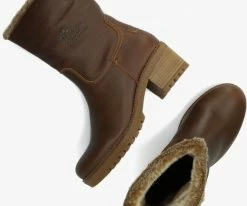 Panama jack piola b8 bottillons en marron -Bottes Femme Soldes 90890 5