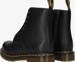 Dr martens 1460 pascal front zip bottines à lacets en noir -Bottes Femme Soldes 91016 3