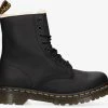 Dr martens 1460 w bottines à lacets en noir 12 Dr martens 1460 w bottines à lacets en noir -Bottes Femme Soldes 91020 2
