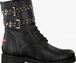 Deabused holly biker biker boots en noir