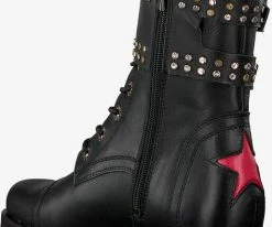 Deabused holly biker biker boots en noir 7 Deabused holly biker biker boots en noir -Bottes Femme Soldes 94574 3